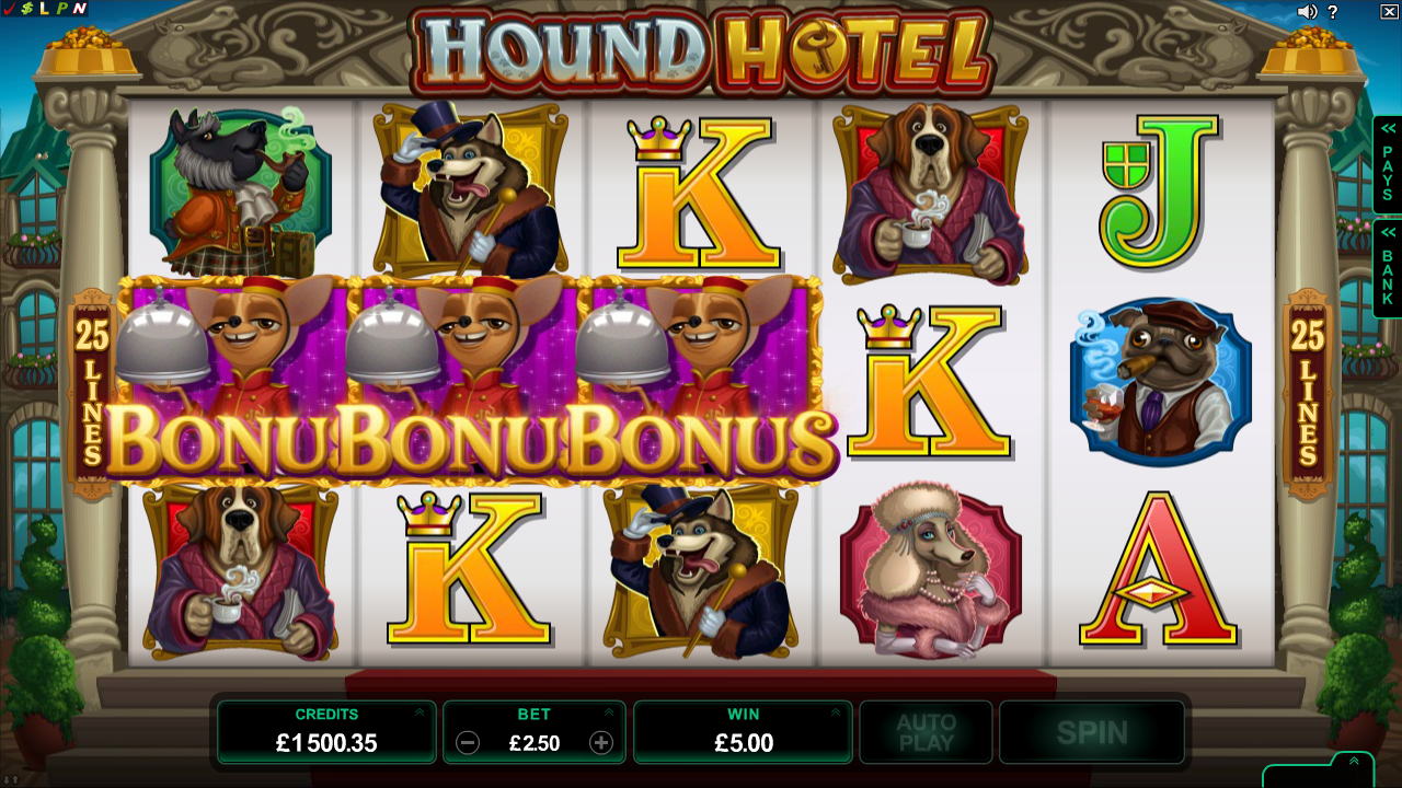 игровой автомат hound hotel